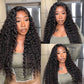 ISEE HAIR Human Hair Crochet Extensions Miracle Knots Pre-Separated 50g/Pack – Knotless Boho Braids, 4-5 Packs for Full Head, Multiple Curly & Wave Textures