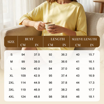 🌺 Hot Sale 49% OFF🌺Women's Crew Neck Casual Loose T-Shirt Dress
