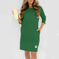 🌺 Hot Sale 49% OFF🌺Women's Crew Neck Casual Loose T-Shirt Dress