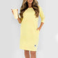 🌺 Hot Sale 49% OFF🌺Women's Crew Neck Casual Loose T-Shirt Dress