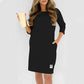 🌺 Hot Sale 49% OFF🌺Women's Crew Neck Casual Loose T-Shirt Dress