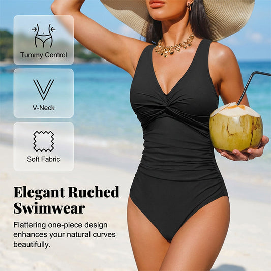 👙Only £13.99 Last Day Promotion!👚Women's Tummy Control One-Piece Swimsuit🔥