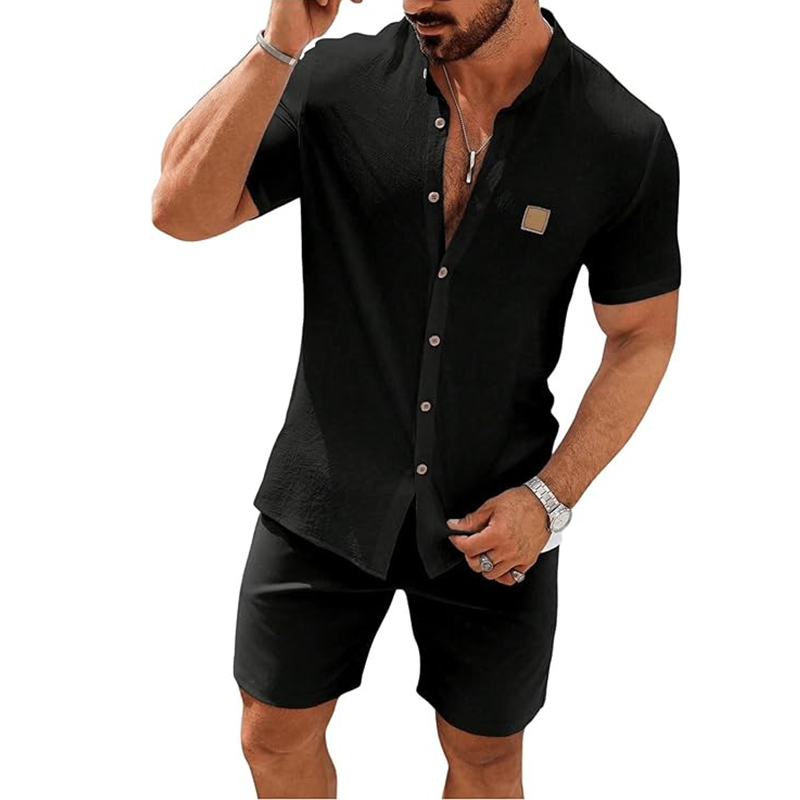 👔 FLASH SALE: 49% OFF! ☀️ Men's Summer Casual Button-Up Shirt – Stand Collar, Breathable & Relaxed Fit ✨Delivered within 5 working days!