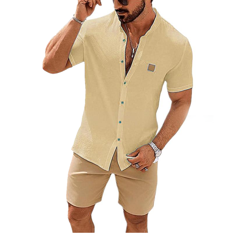 👔 FLASH SALE: 49% OFF! ☀️ Men's Summer Casual Button-Up Shirt – Stand Collar, Breathable & Relaxed Fit ✨Delivered within 5 working days!