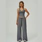 🔥50% OFF & Free Shipping🔥 Women's Halter Neck Crop Top and Wide Leg Pants Set
