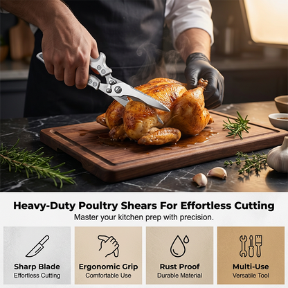 ✂️Fast Shipping 🚚💨🍗 Heavy-Duty Multi-functional Kitchen Shears – Cuts Like a Beast! 🔪💪