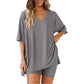 2026 Women's Spring & Summer Casual Loose Two-Piece Casual Suit