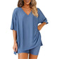 2026 Women's Spring & Summer Casual Loose Two-Piece Casual Suit