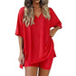 2026 Women's Spring & Summer Casual Loose Two-Piece Casual Suit