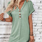 📢📢40% OFF !! ⏰Women's Fashion V-Neck Button Dress – Timeless Solid Colors, Soft Fabric & Rolled Sleeves 🌸