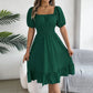 🌞HOT SALE👗 Summer Casual Ruffle Hem Midi Dress