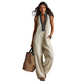 🌊Summer Hot Sale-60% Off!!🌿Women's Sleeveless V-Neck Wide-Leg Jumpsuit