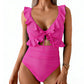 🔥35% OFF for a limited time🔥Women's Ruffle V-Neck One-Piece Swimsuit