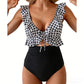 🔥35% OFF for a limited time🔥Women's Ruffle V-Neck One-Piece Swimsuit