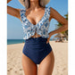 🔥35% OFF for a limited time🔥Women's Ruffle V-Neck One-Piece Swimsuit