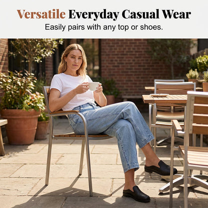 Stretch Comfort Curved Denim Pants