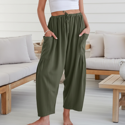 Women's Solid Color Wide Leg Pants
