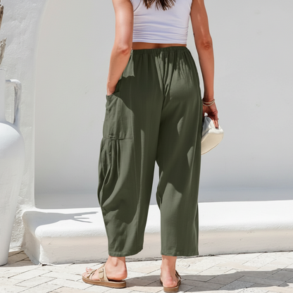 Women's Solid Color Wide Leg Pants