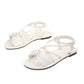 🏖️Limited time Special Price:£ 12.99!!!⏳👙Women's Criss-Cross Strap Flat Sandals