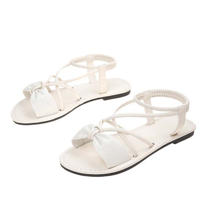 🏖️Limited time Special Price:£ 12.99!!!⏳👙Women's Criss-Cross Strap Flat Sandals