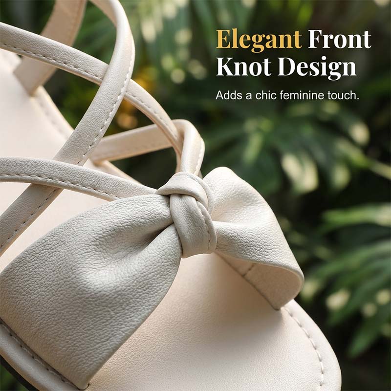 🏖️Limited time Special Price:£ 12.99!!!⏳👙Women's Criss-Cross Strap Flat Sandals