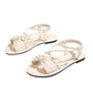 🏖️Limited time Special Price:£ 12.99!!!⏳👙Women's Criss-Cross Strap Flat Sandals