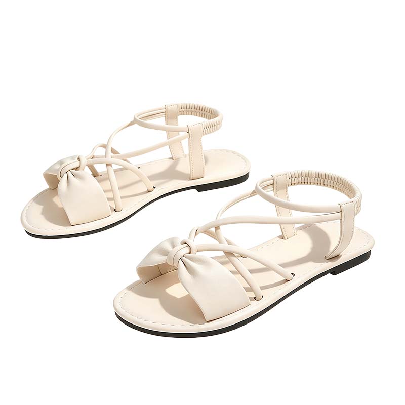 🏖️Limited time Special Price:£ 12.99!!!⏳👙Women's Criss-Cross Strap Flat Sandals