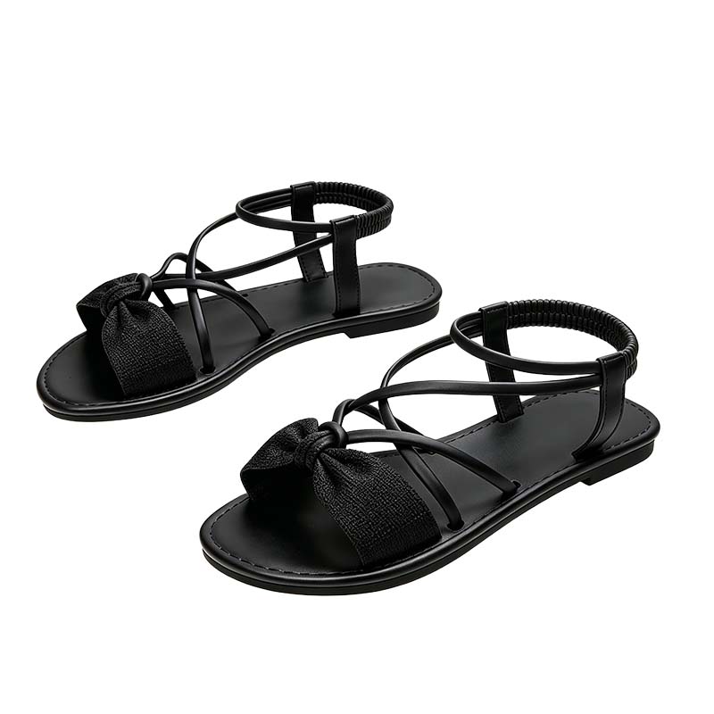 🏖️Limited time Special Price:£ 12.99!!!⏳👙Women's Criss-Cross Strap Flat Sandals