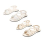 🏖️Limited time Special Price:£ 12.99!!!⏳👙Women's Criss-Cross Strap Flat Sandals
