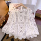 💐50% OFF !🌸 Women's Vintage-Inspired Lace Cover-Up Blouse – Delicate Lace, Flowy Fit & Perfect for Layering or a Romantic Look ✨ Only 29 item(s) left in stock!【Limited Offer】