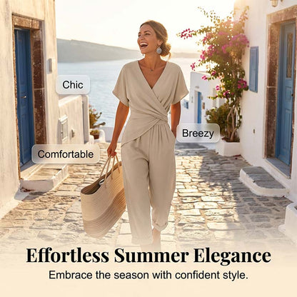 ⏰🔥LIMITED TIME 50% OFF! 💃 Elegant V-Neck Waist-Accent Dress – Instantly Create a Feminine, Flattering Look ✨👗