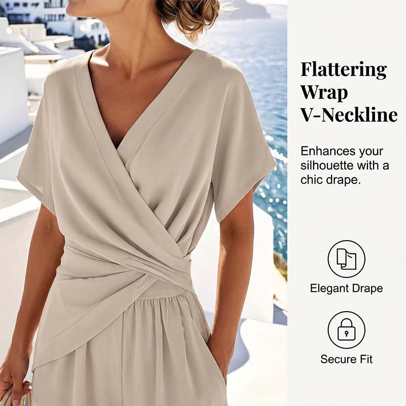 ⏰🔥LIMITED TIME 50% OFF! 💃 Elegant V-Neck Waist-Accent Dress – Instantly Create a Feminine, Flattering Look ✨👗