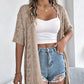 👚 50% OFF NOW! 🌸 Women's Short Sleeve Hollow-Out Knit Cardigan – Breathable Pointelle, Lightweight & Versatile Open-Front – Summer Essential ☀️