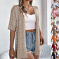 👚 50% OFF NOW! 🌸 Women's Short Sleeve Hollow-Out Knit Cardigan – Breathable Pointelle, Lightweight & Versatile Open-Front – Summer Essential ☀️