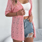 👚 50% OFF NOW! 🌸 Women's Short Sleeve Hollow-Out Knit Cardigan – Breathable Pointelle, Lightweight & Versatile Open-Front – Summer Essential ☀️