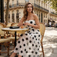 🥳HOT SALE🥳💞50K+ SOLD!💥50% OFF! 🔥 Polka Dot Strapless Dress – Flowy, Lightweight & Perfect for Beach Vacations 🏖️🌸✨
