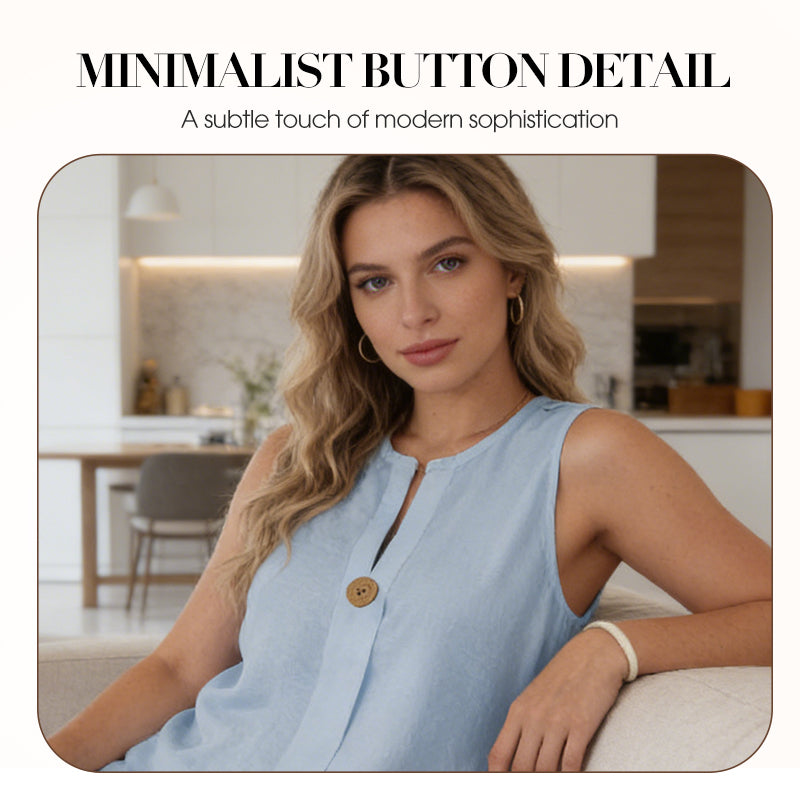⏰🔥LIMITED TIME 49% OFF! 💃 Minimalist Sleeveless Top & Wide-Leg Pants