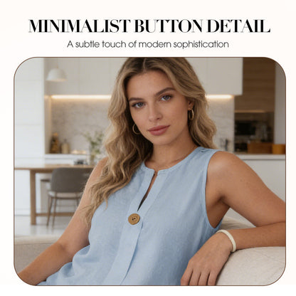 ⏰🔥LIMITED TIME 49% OFF! 💃 Minimalist Sleeveless Top & Wide-Leg Pants