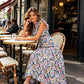 🎆👗LIMITED-TIME 50% OFF! ✨Women's Floral Print Dress with Flutter Sleeve