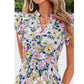 🎆👗LIMITED-TIME 50% OFF! ✨Women's Floral Print Dress with Flutter Sleeve