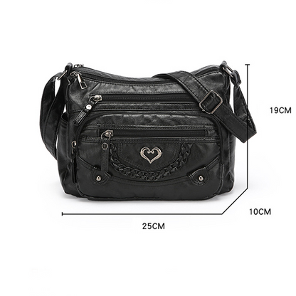 💐50% OFF! 🔥🎁Women's Soft PU Crossbody Bag – Multiple Pockets for Perfect Organization 👜🔑【Limited Offer】