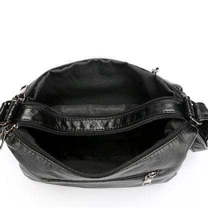💐50% OFF! 🔥🎁Women's Soft PU Crossbody Bag – Multiple Pockets for Perfect Organization 👜🔑【Limited Offer】