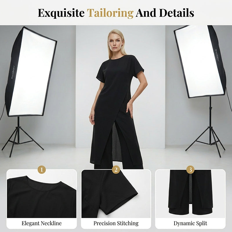 📢📢40% OFF !! ⏰Minimalist Loose Fit Two-Piece Outfit