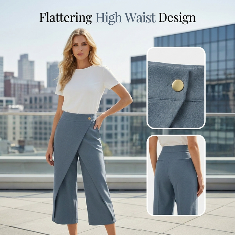 👖 Women's Patchwork Cropped Casual Pants 🌸