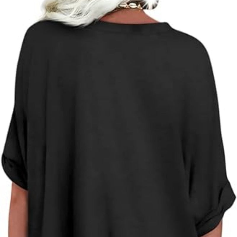 📢📢50% OFF !! ⏰Women's Casual Loose V-Neck Top