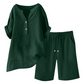🌿Women's Cotton Linen 2-Piece Outfit Set – Cool, Comfy & Chic 🌞