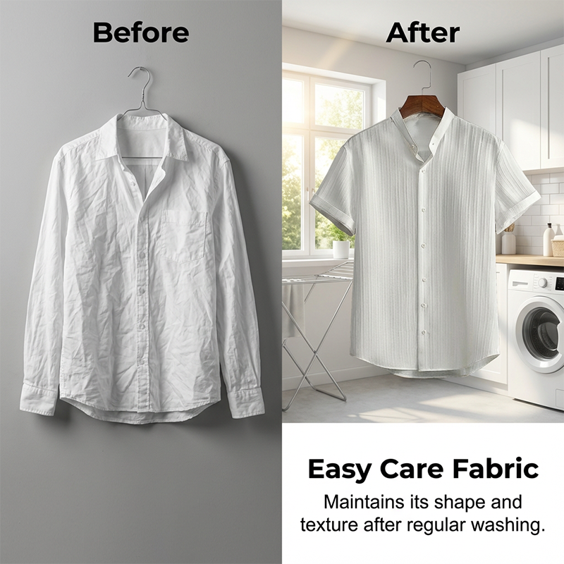 👔 LIMITED-TIME 50% OFF! ✨ Men's Textured 2-Piece Set – Shirt & Pants, Breathable, Coordinated 🧳