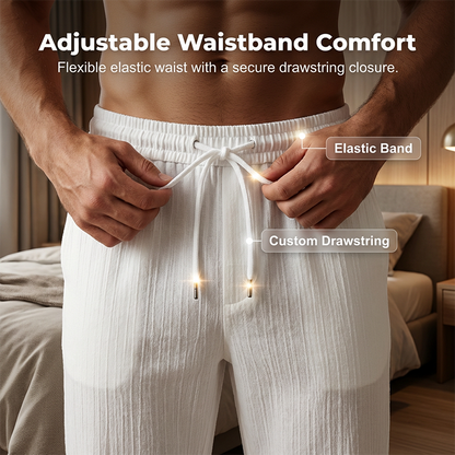 👔 LIMITED-TIME 50% OFF! ✨ Men's Textured 2-Piece Set – Shirt & Pants, Breathable, Coordinated 🧳