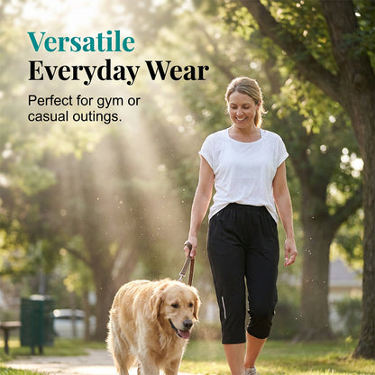 👖 50% OFF NOW ! 💐 Women's Casual Quick‑Dry Stretchy Capri Pants – Ultra‑Stretchy, Sweat‑Wicking & Slim‑Fit Daily Outdoor Wear Design ☀️