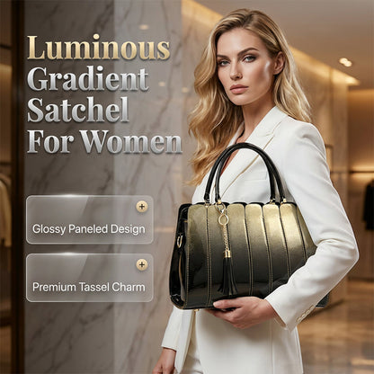 Women's Glossy Gradient Satchel Bag